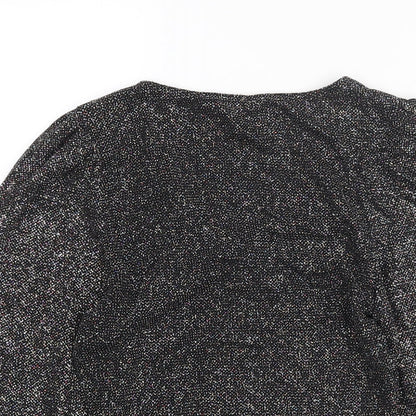 Womens UK Size 10 New Look Black Basic Blouse