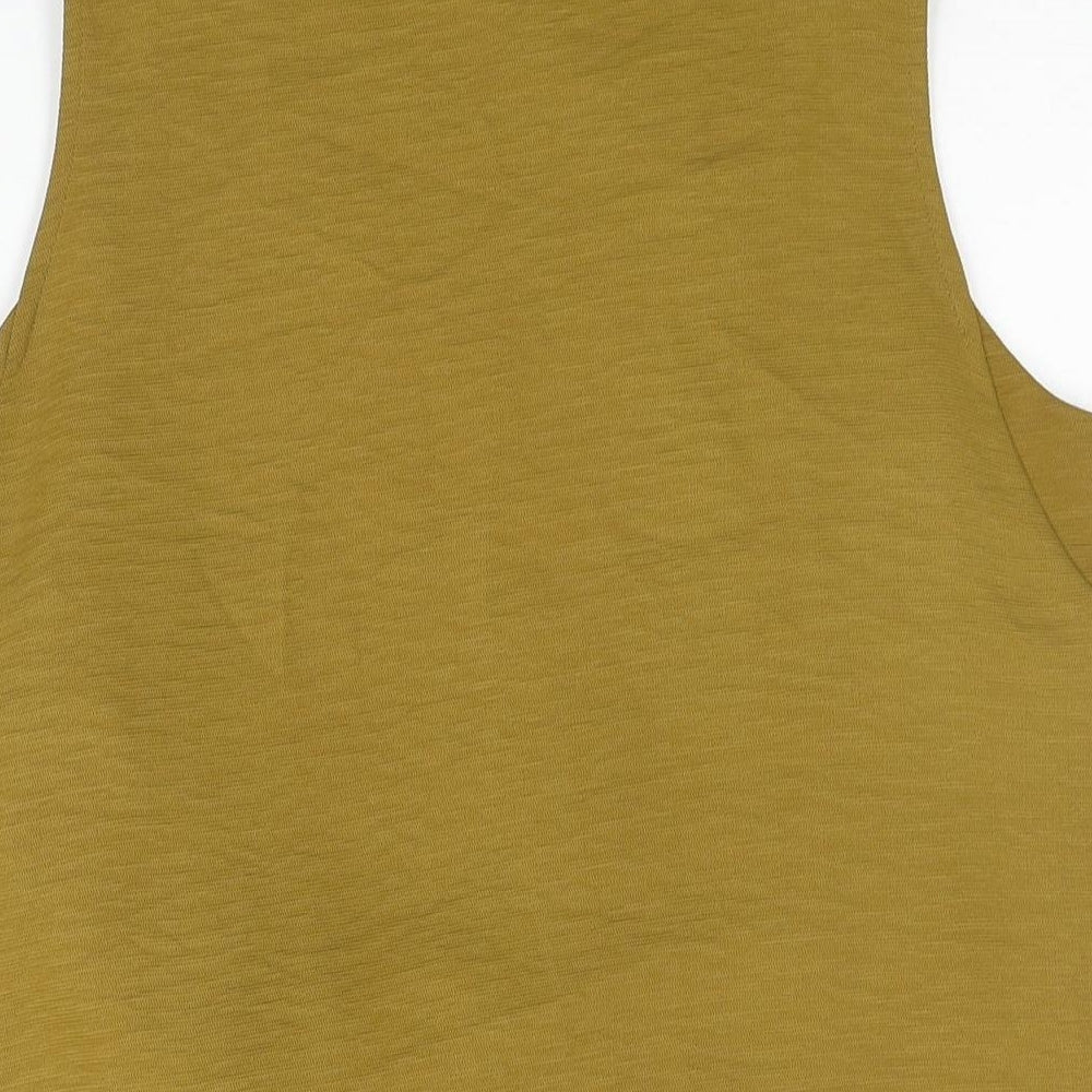 Womens UK Size 12 NEXT Green Tunic Blouse