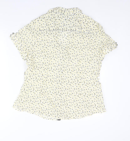 Womens UK Size 20 Betty Jackson Yellow Basic Blouse