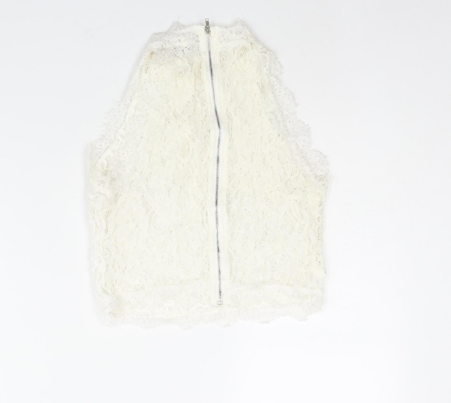 Womens UK Size S Misspap Ivory Camisole Blouse