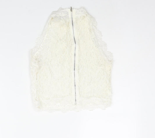 Womens UK Size S Misspap Ivory Camisole Blouse