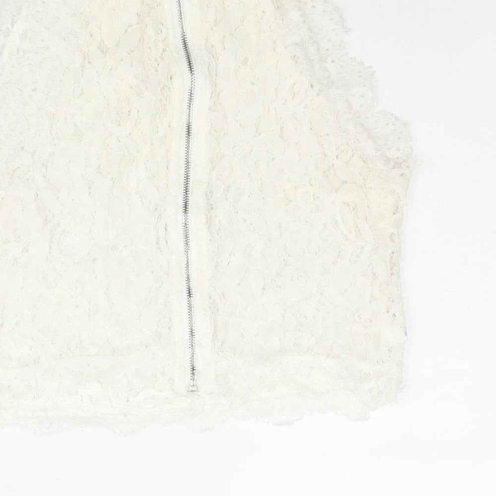 Womens UK Size S Misspap Ivory Camisole Blouse