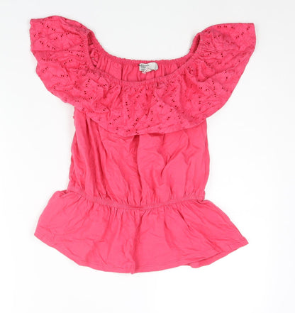 Womens UK Size 10 Friends Like These Pink Basic Blouse