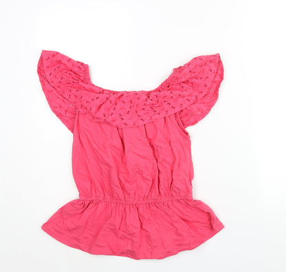 Womens UK Size 10 Friends Like These Pink Basic Blouse