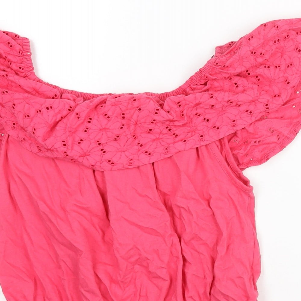 Womens UK Size 10 Friends Like These Pink Basic Blouse