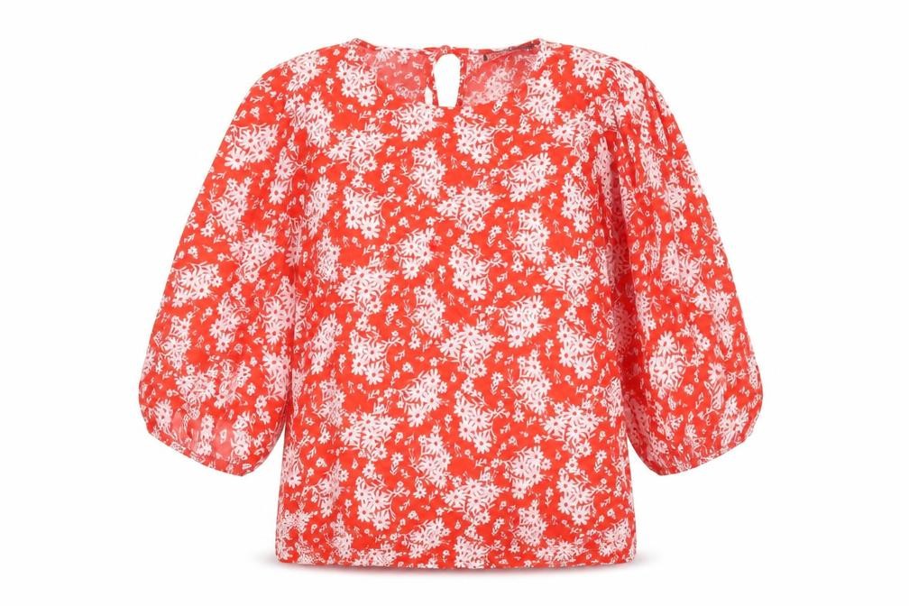 Womens UK Size 10 Marks and Spencer Red Basic Blouse