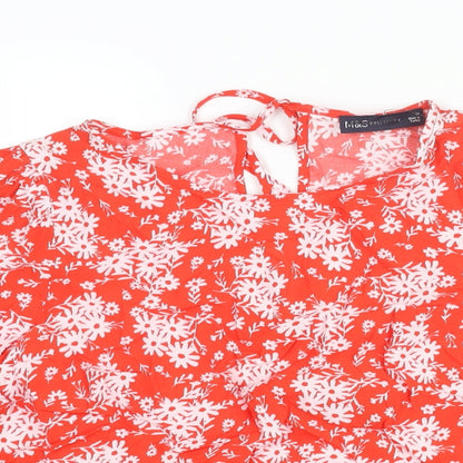 Womens UK Size 10 Marks and Spencer Red Basic Blouse