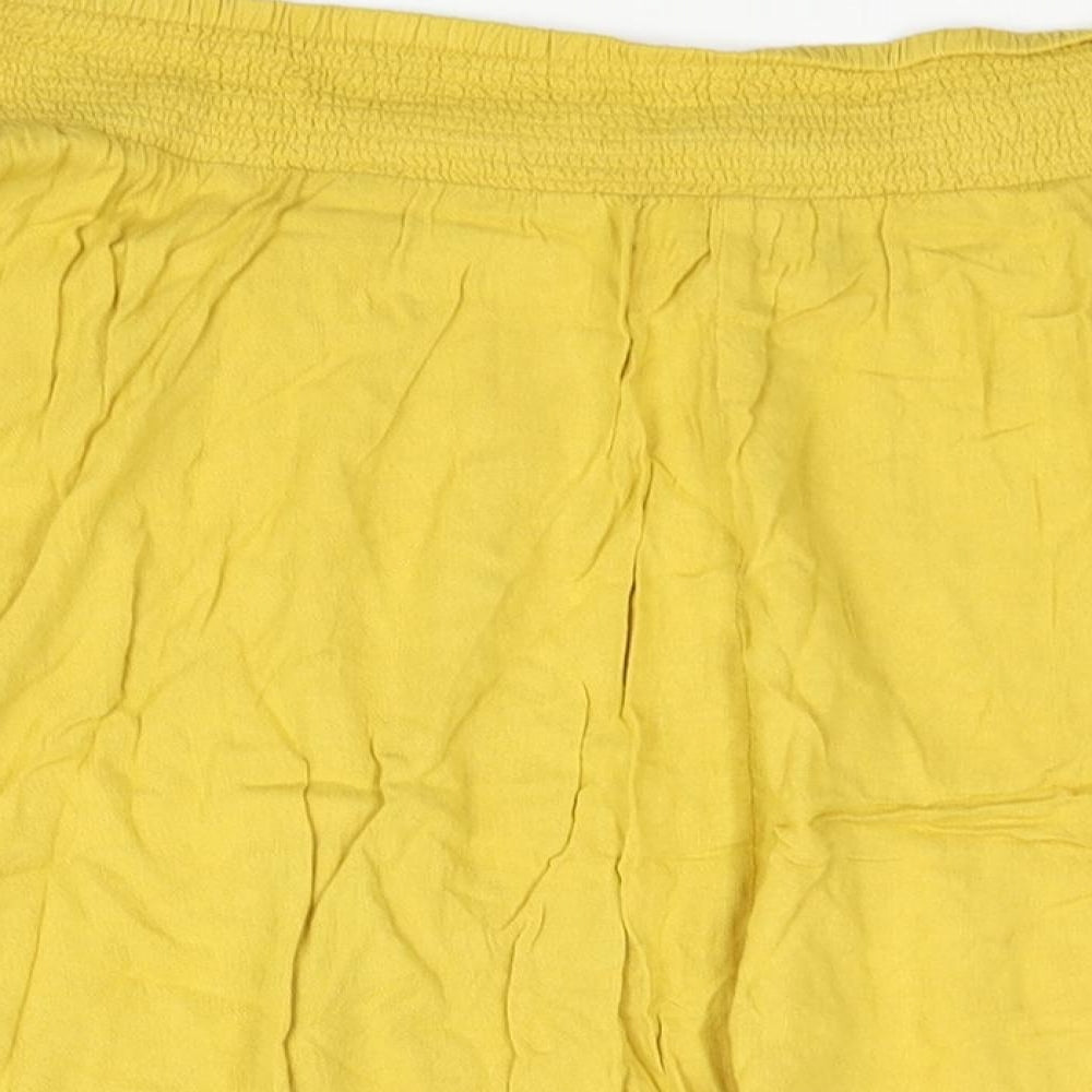 Torrid Womens Yellow Viscose Flare Skirt Size 18 - Size 18-20