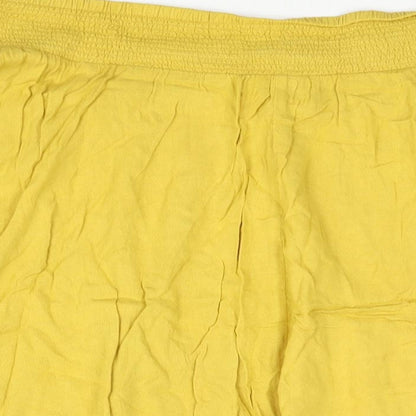 Torrid Womens Yellow Viscose Flare Skirt Size 18 - Size 18-20