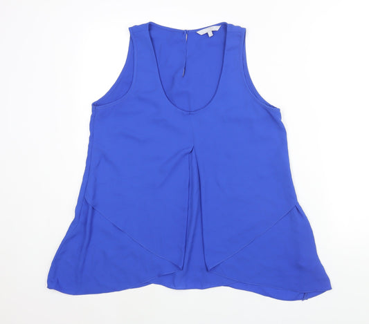 Womens UK Size 14 Red Herring Blue Camisole Blouse