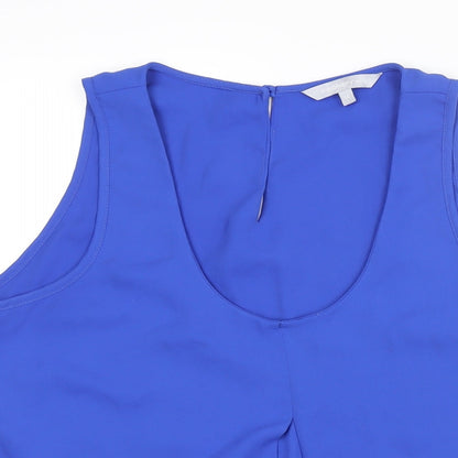 Womens UK Size 14 Red Herring Blue Camisole Blouse
