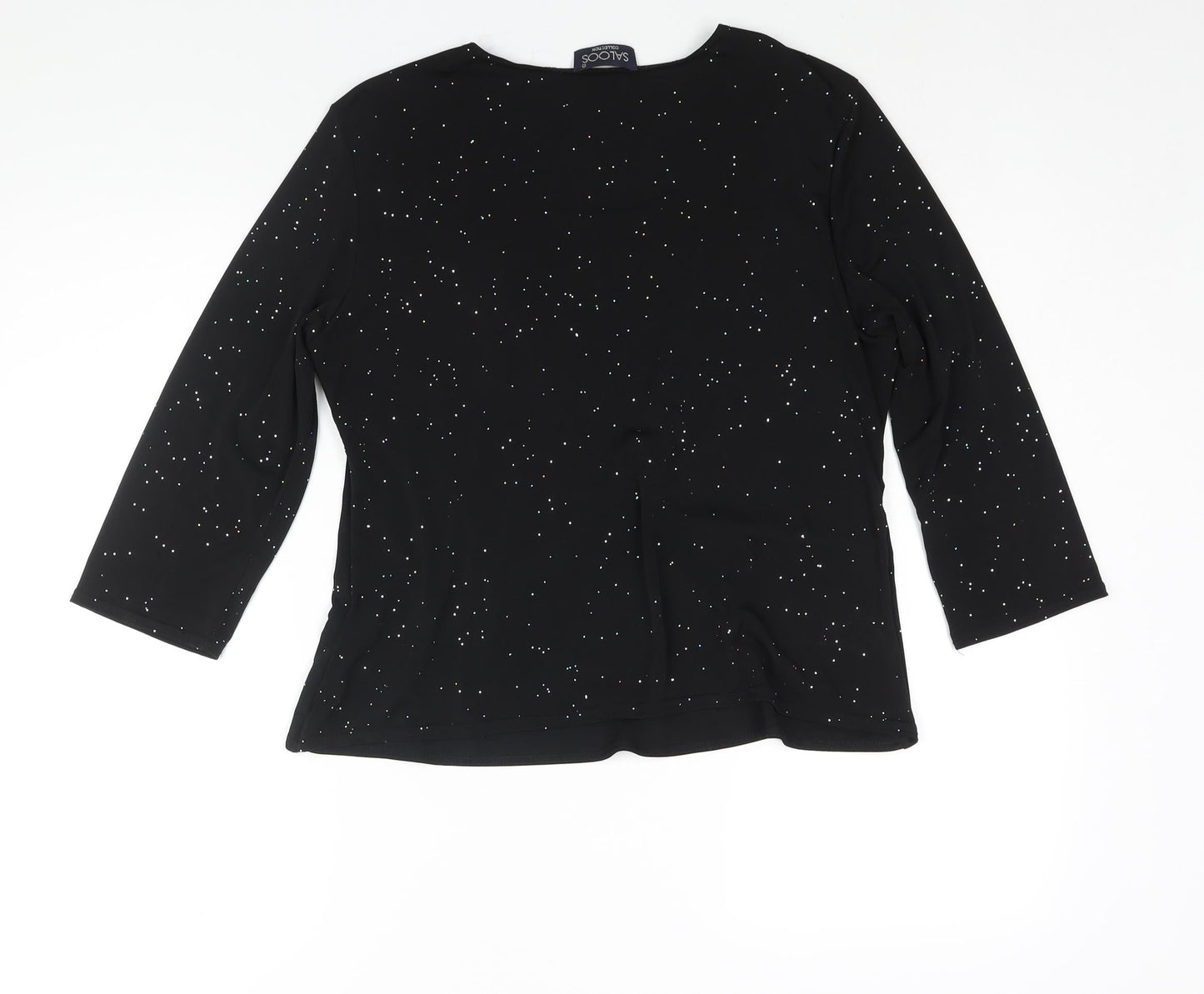 Womens UK Size L Saloos Black Basic Blouse