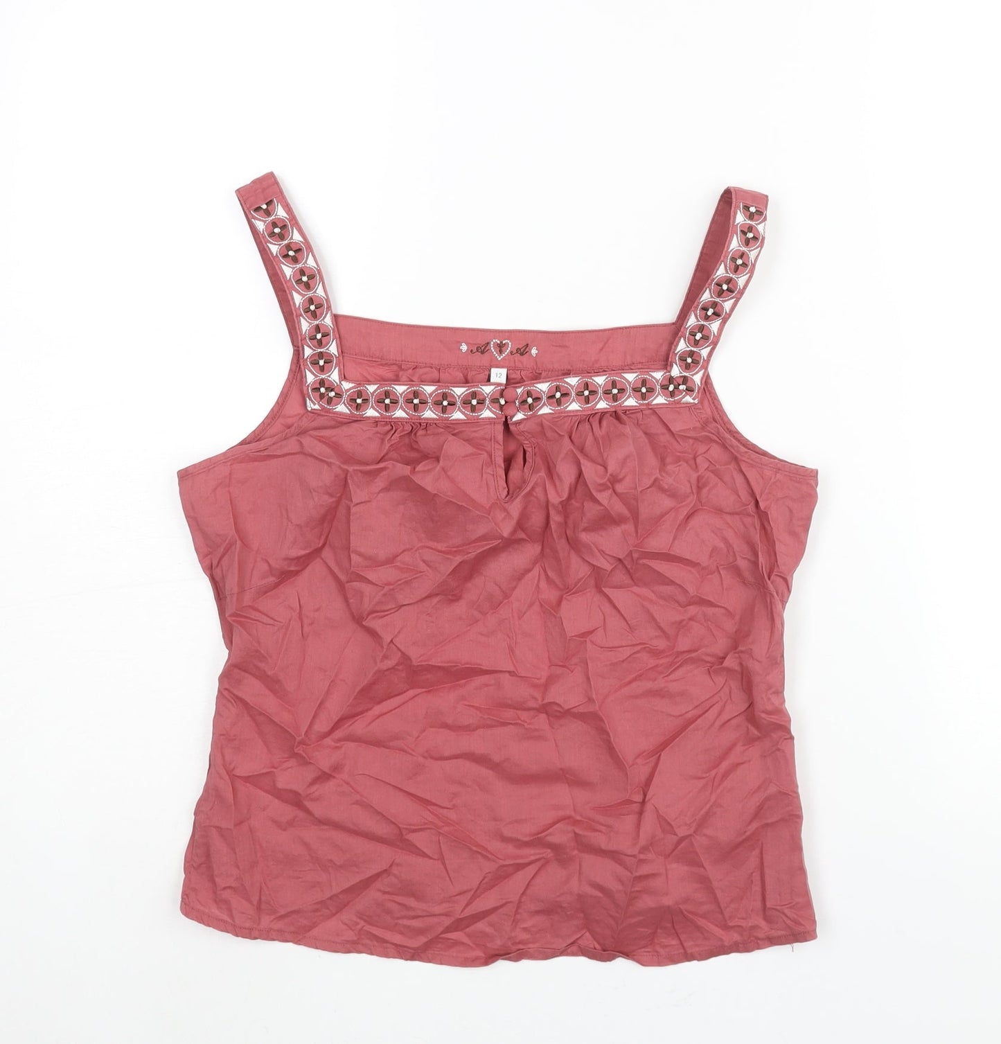 Womens UK Size 12 Debenhams Pink Camisole Blouse