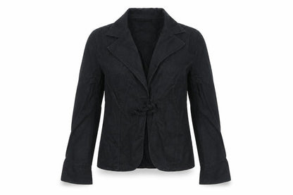 SF Collection Womens Black Jacket Size 12 Tie