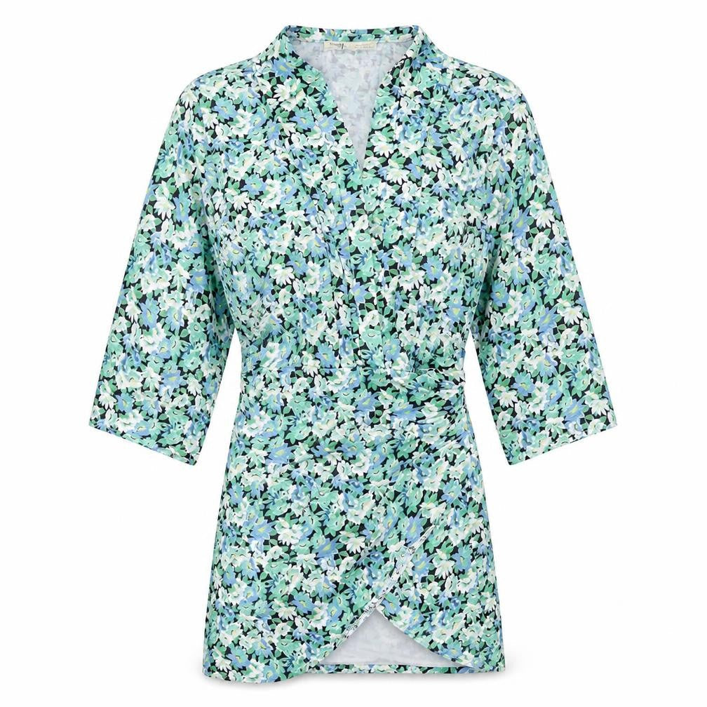 Womens UK Size XS Pull&Bear Green Basic Blouse