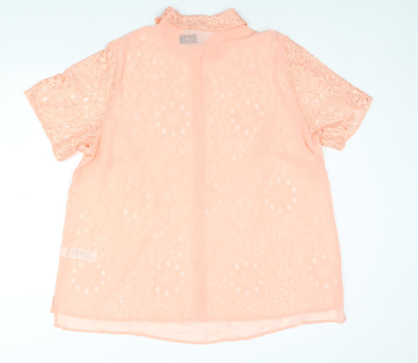 Womens UK Size 24 New Look Pink Basic Blouse