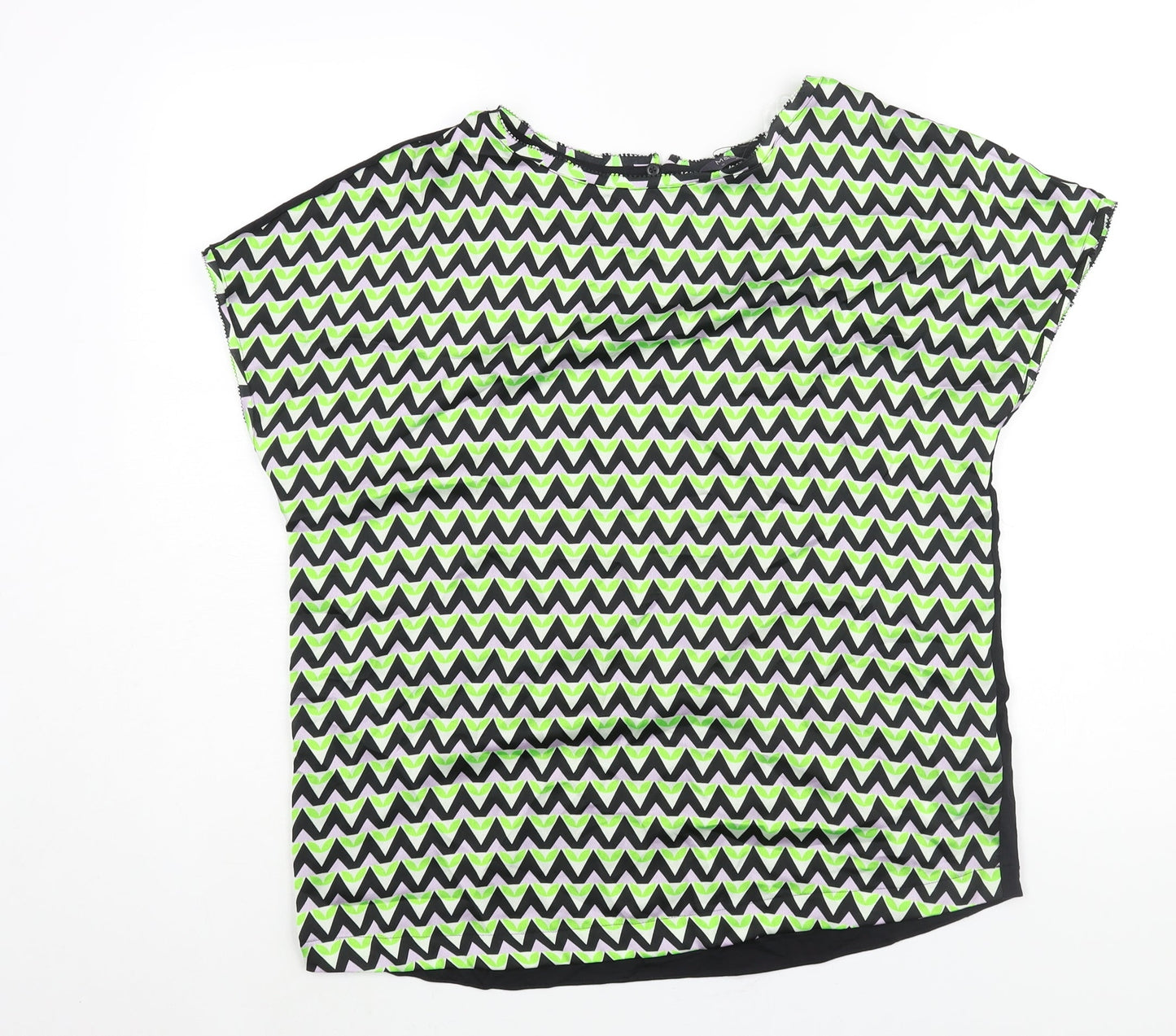 Womens UK Size 12 Marks and Spencer Multicoloured Basic Blouse