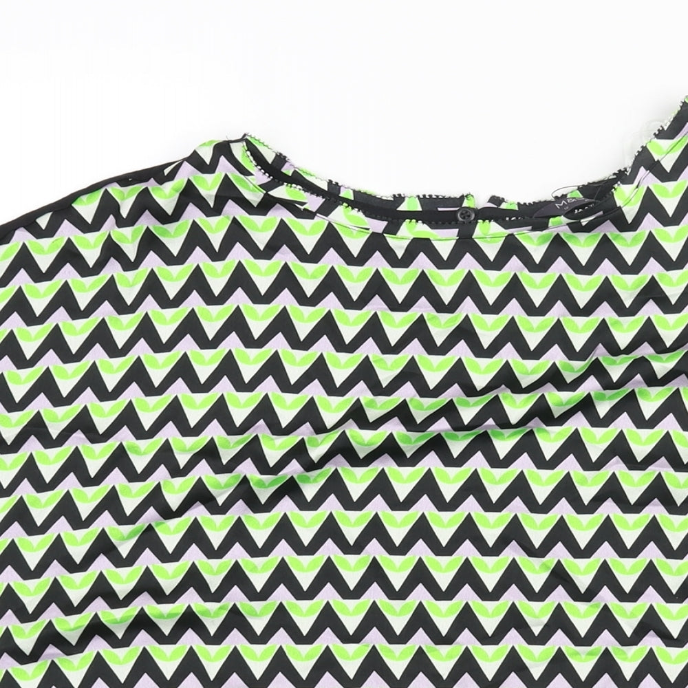 Womens UK Size 12 Marks and Spencer Multicoloured Basic Blouse
