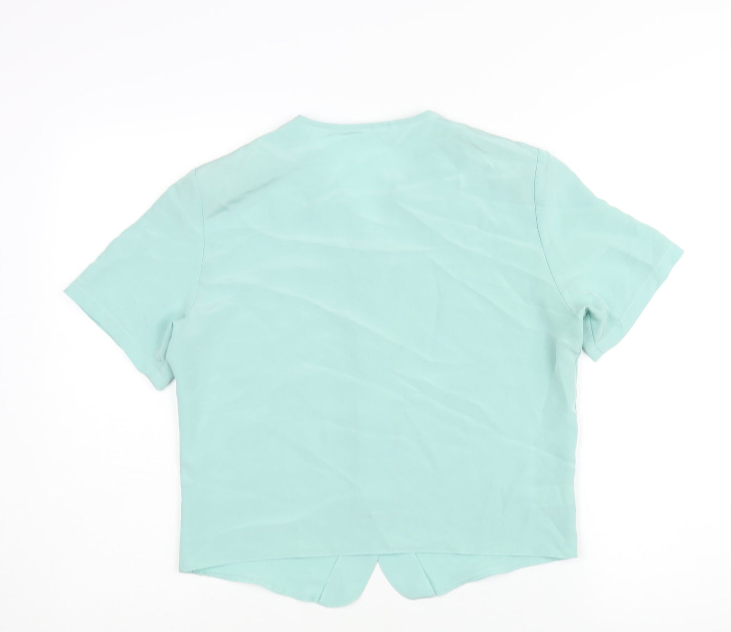 Womens UK Size 10 St Michael Blue Basic Blouse