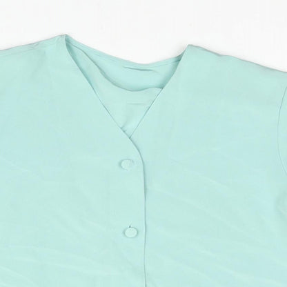 Womens UK Size 10 St Michael Blue Basic Blouse