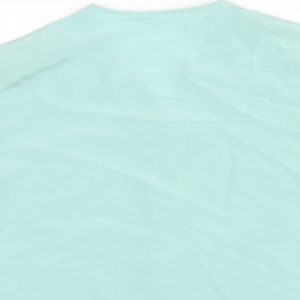 Womens UK Size 10 St Michael Blue Basic Blouse