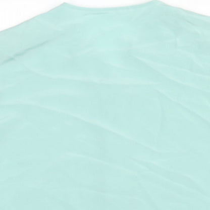 Womens UK Size 10 St Michael Blue Basic Blouse