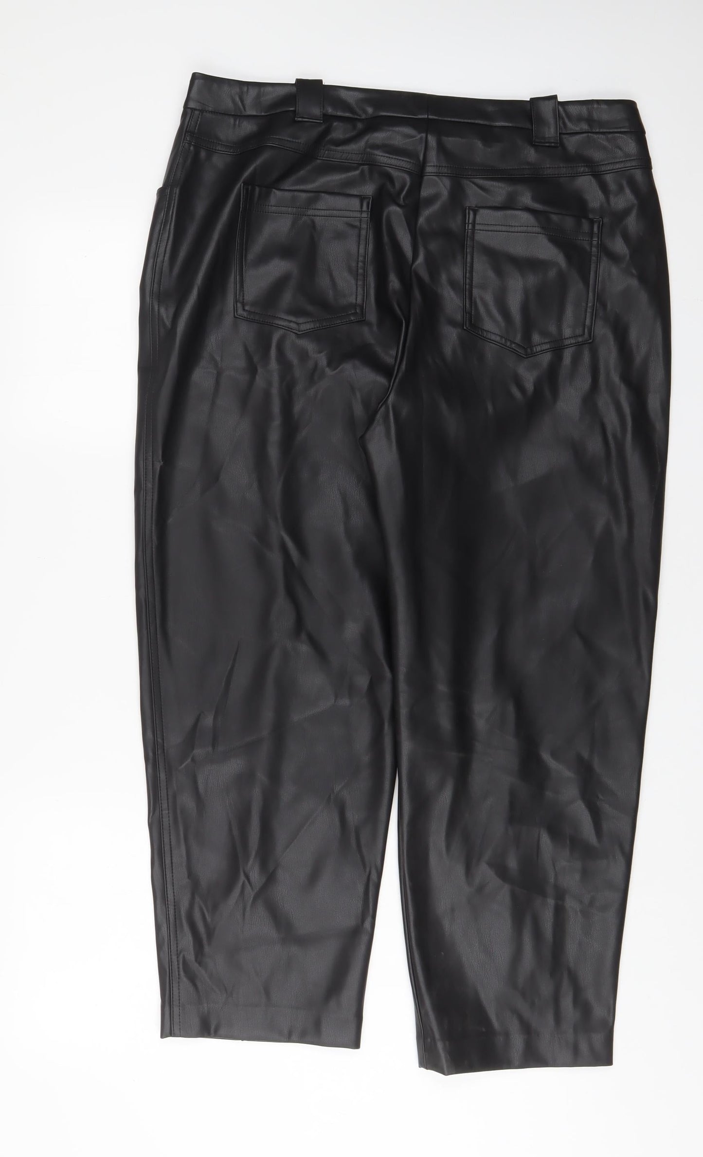 Womens UK Size 18 Marks and Spencer Regular Fit  Black Trousers