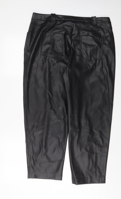 Womens UK Size 18 Marks and Spencer Regular Fit  Black Trousers