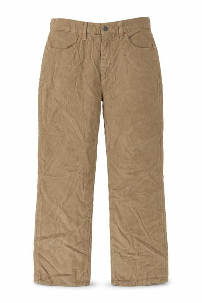 RE/DONE Womens Beige Cotton Trousers Size 30 in L28 in Regular Zip