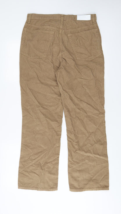 RE/DONE Womens Beige Cotton Trousers Size 30 in L28 in Regular Zip