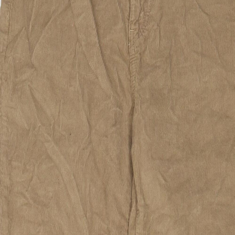 RE/DONE Womens Beige Cotton Trousers Size 30 in L28 in Regular Zip