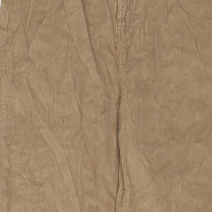 RE/DONE Womens Beige Cotton Trousers Size 30 in L28 in Regular Zip