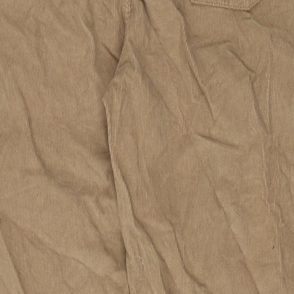 RE/DONE Womens Beige Cotton Trousers Size 30 in L28 in Regular Zip