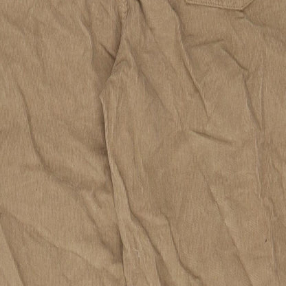 RE/DONE Womens Beige Cotton Trousers Size 30 in L28 in Regular Zip