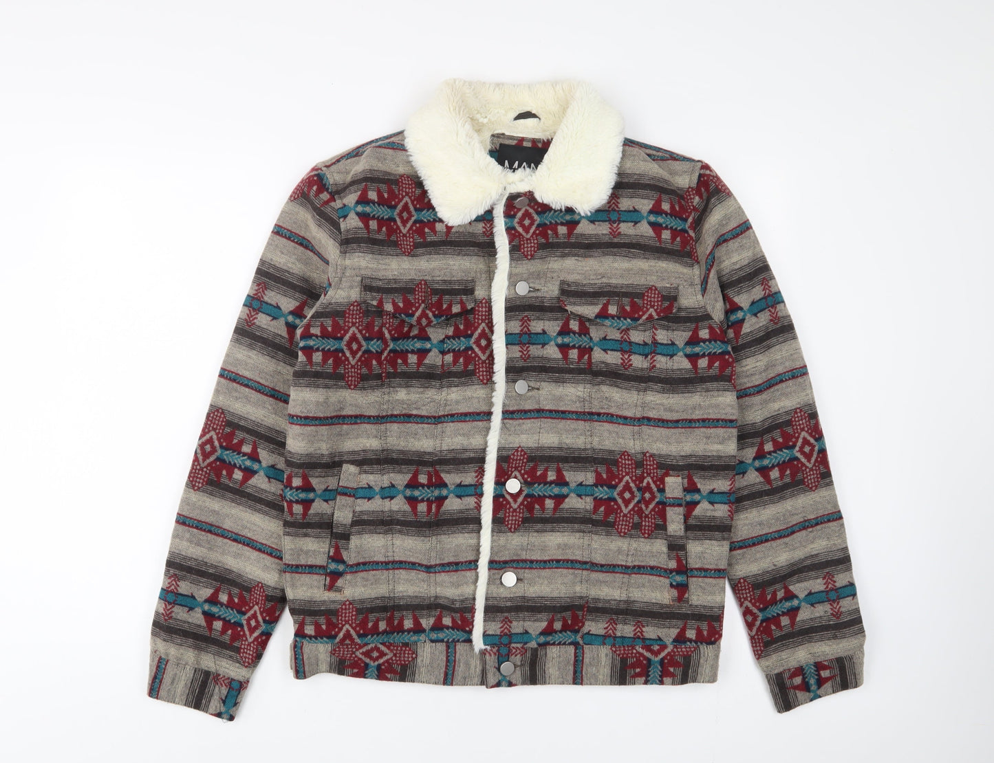 Womens UK Size S Boohoo Multicoloured Jacket