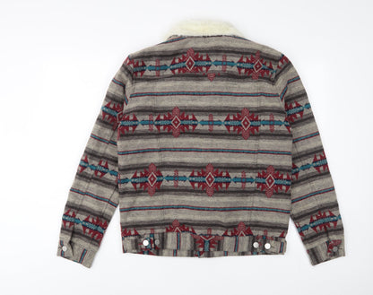 Womens UK Size S Boohoo Multicoloured Jacket