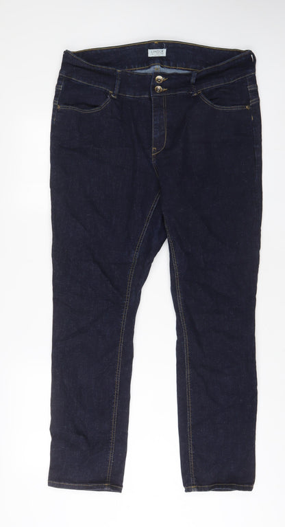 Womens UK Size 36 in Lindex Regular Fit Straight Blue Jeans