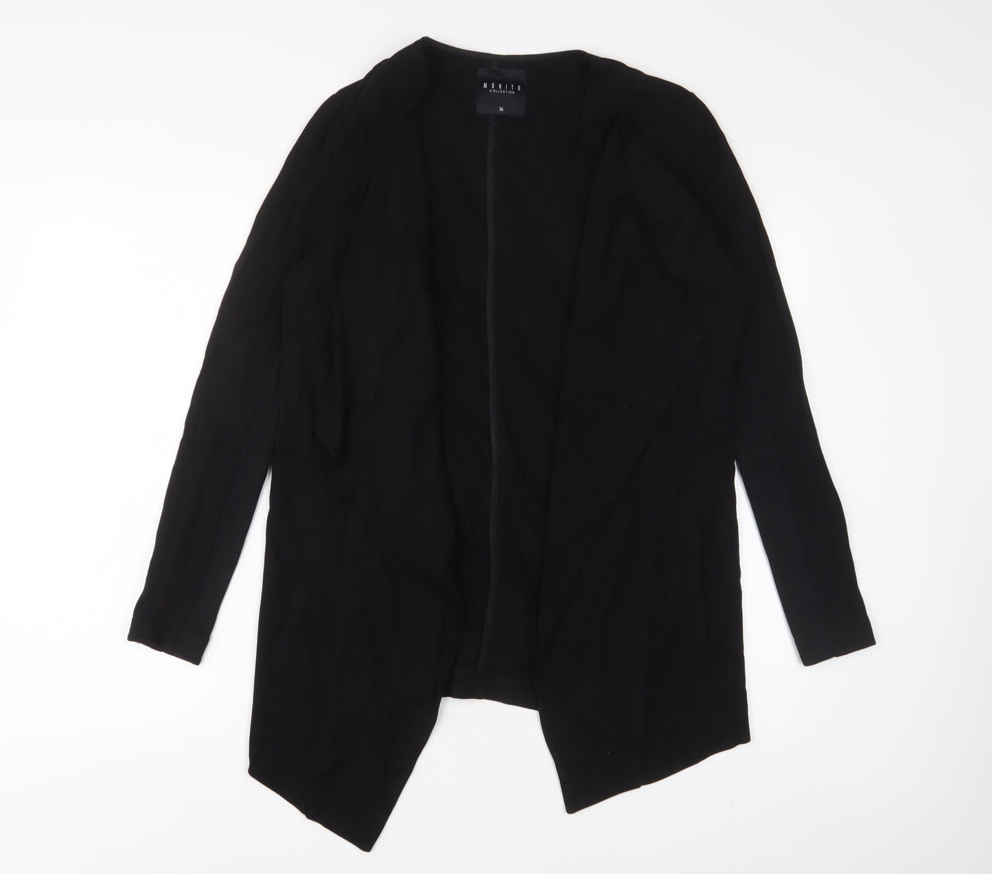 Womens UK Size 8 Mohito Black Kimono Blouse