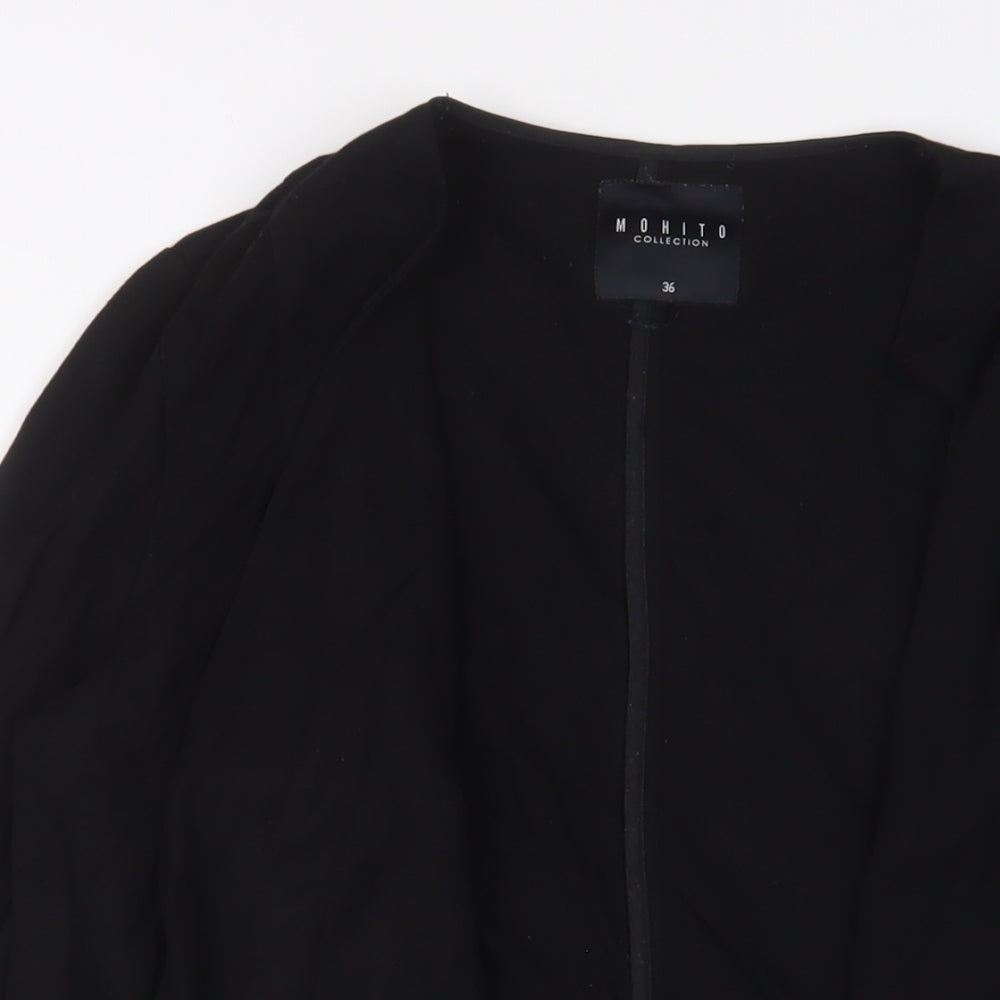 Womens UK Size 8 Mohito Black Kimono Blouse