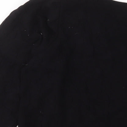 Womens UK Size XL Lindex Black Basic T-Shirt