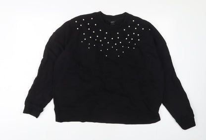 Lindex Womens Black Polyester Pullover Sweatshirt Size XL Pullover - Beaded