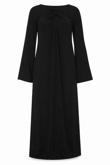 ASOS Womens Black Polyester A-Line Size 12 Boat Neck Pullover