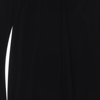 ASOS Womens Black Polyester A-Line Size 12 Boat Neck Pullover