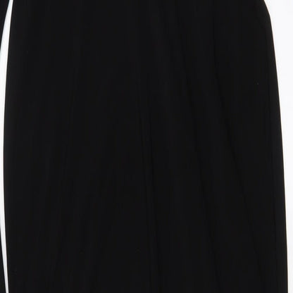 ASOS Womens Black Polyester A-Line Size 12 Boat Neck Pullover