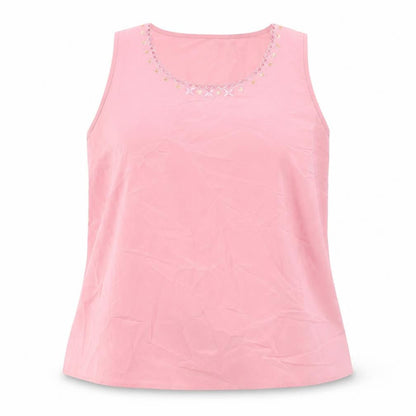 Womens UK Size 18 Kaleidoscope Pink Basic Tank