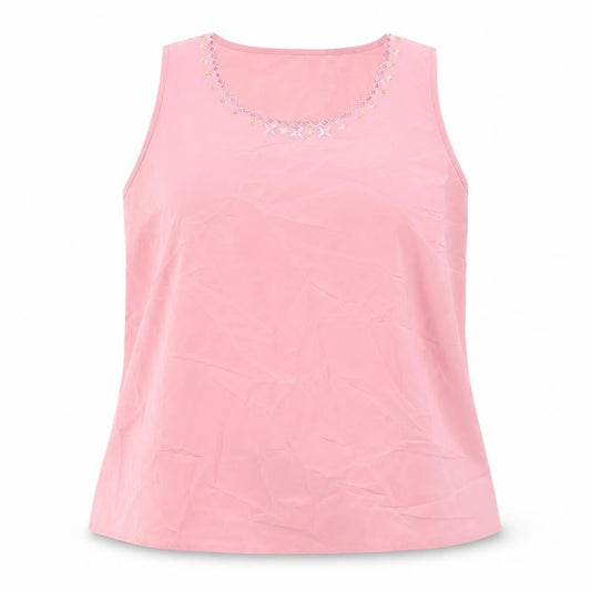 Womens UK Size 18 Kaleidoscope Pink Basic Tank