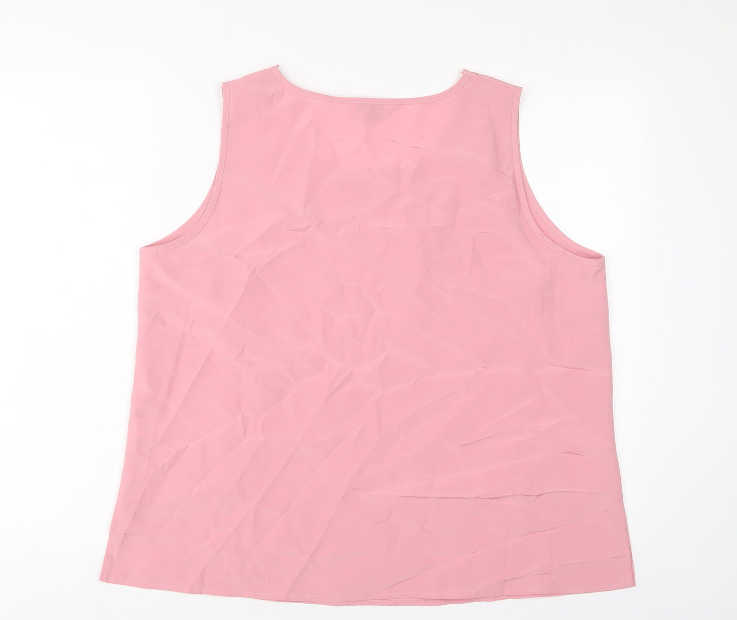 Womens UK Size 18 Kaleidoscope Pink Basic Tank