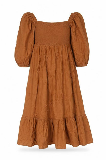 Urban Outfitters Womens Brown Cotton A-Line Size S Square Neck Pullover