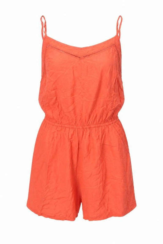 Womens UK Size 8 H&M One-Piece Orange Playsuit