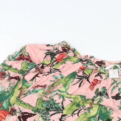 Womens UK Size 10 H&M Pink Basic T-Shirt